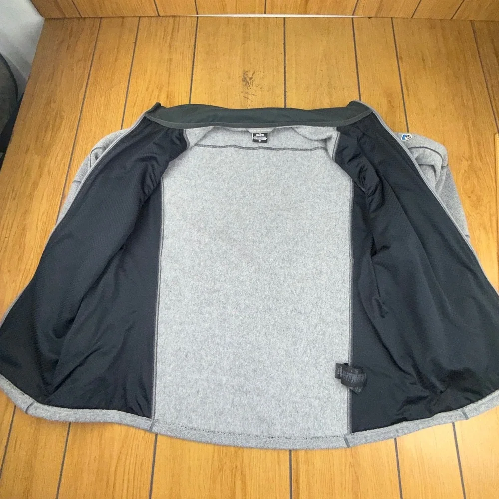 Kuhl Interceptr Mens Full Zip Fleece Jacket‎ Gray Heather Hiking Outdoor Medium